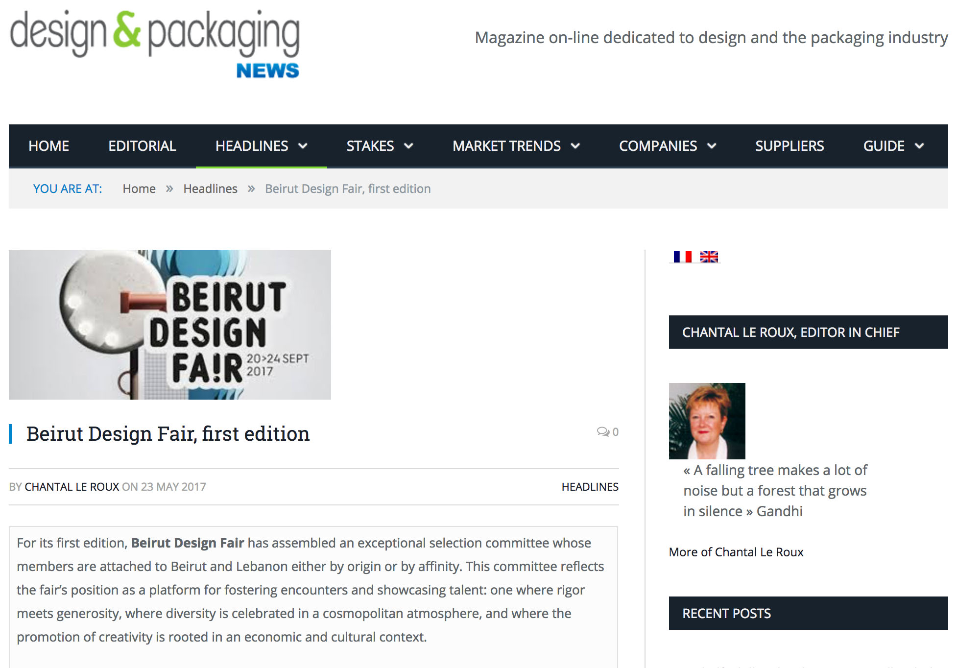 Design & Packaging News